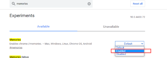 谷歌浏览器如何开启memory功能3